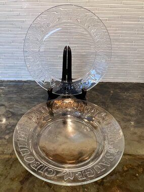 DURALEX | Vintage French Herb Plates Set – Soup & Salad – Set of 8